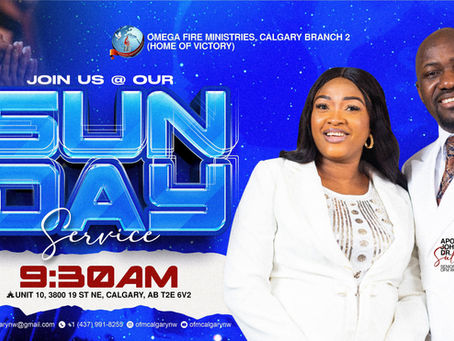 Join Our Vibrant Community at Omega Fire Ministries Calgary Branch 2 this Sunday!