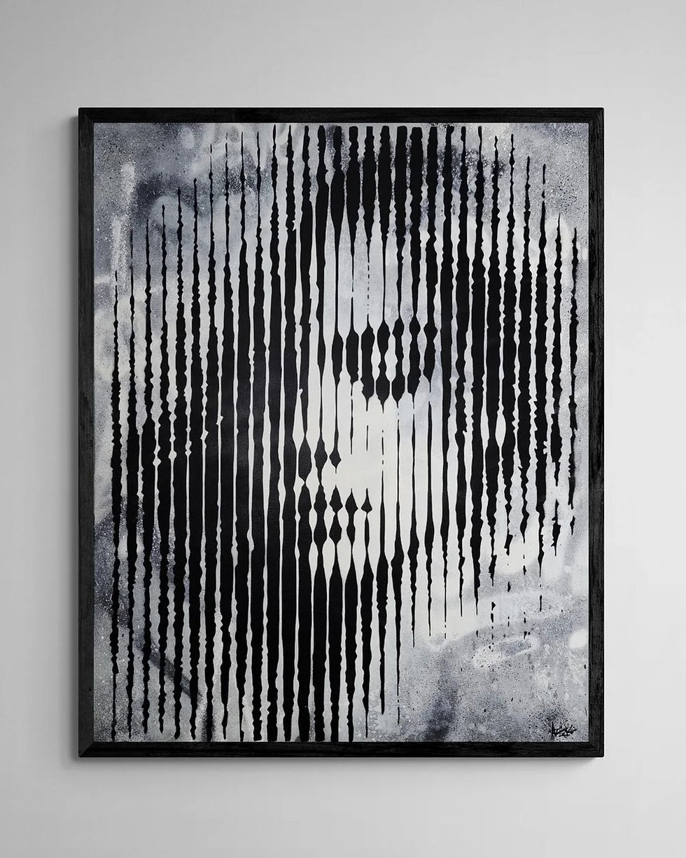 Originalmålning av Asko Art ”Monochrome Faces Nr.36" 100x80cm_a