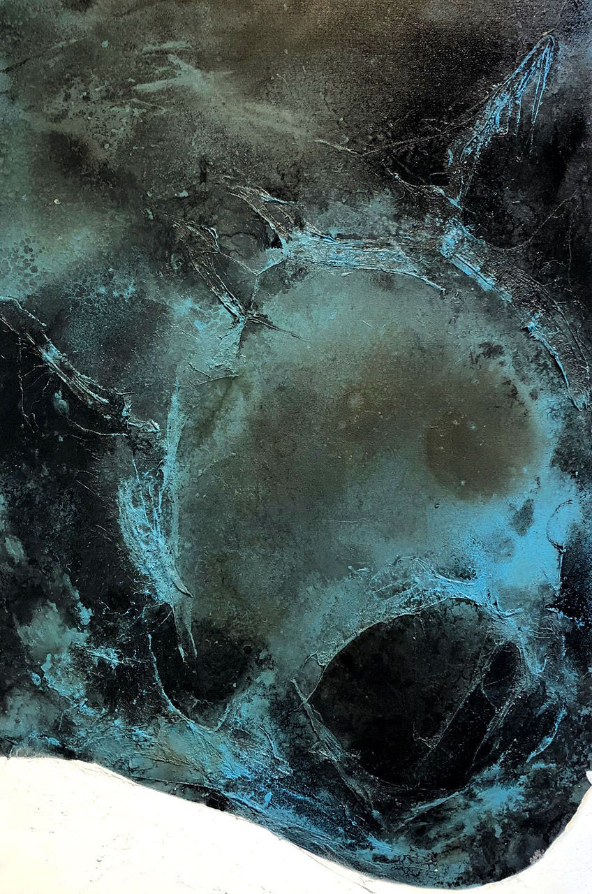 Målning av Tomas Lacke ”Längtar” 120x80cm