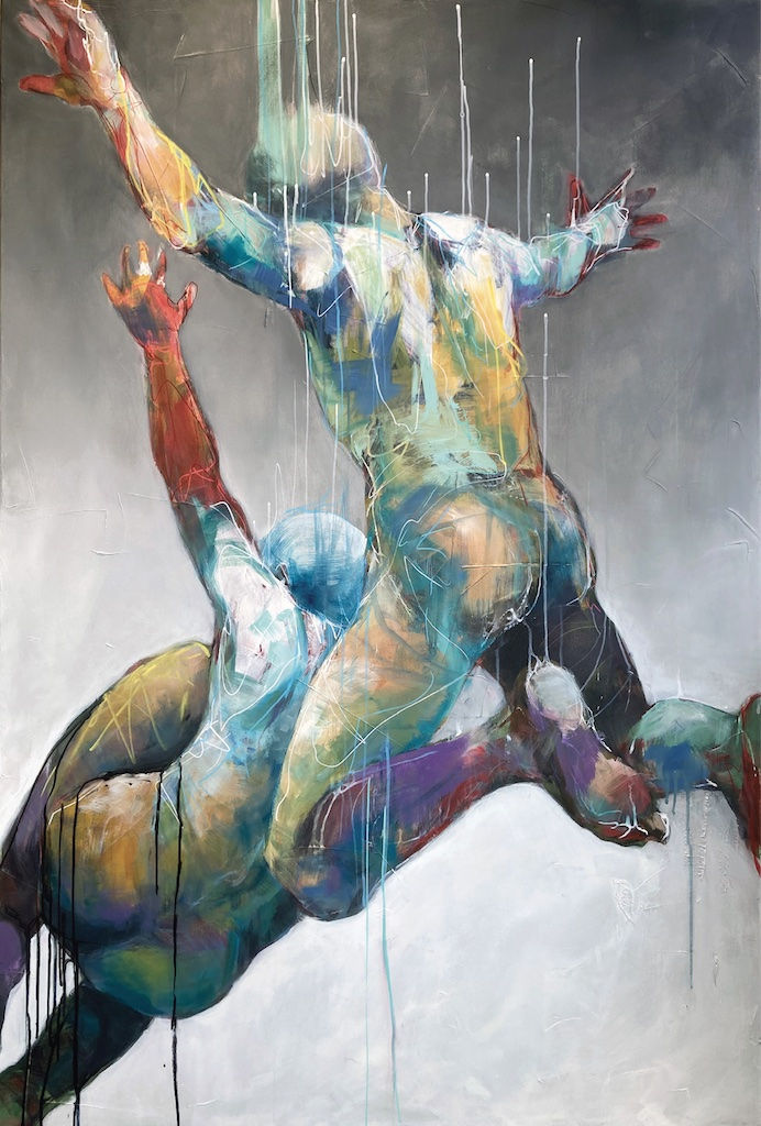 Konst av Kicki Edgren ”Just Before" 150x100cm