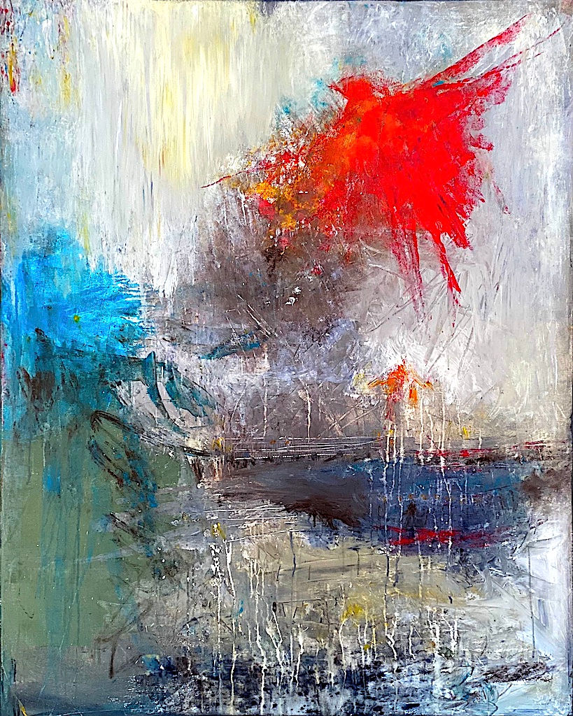 Konst av Pauline Lindberg ”The Escape” 150x120cm