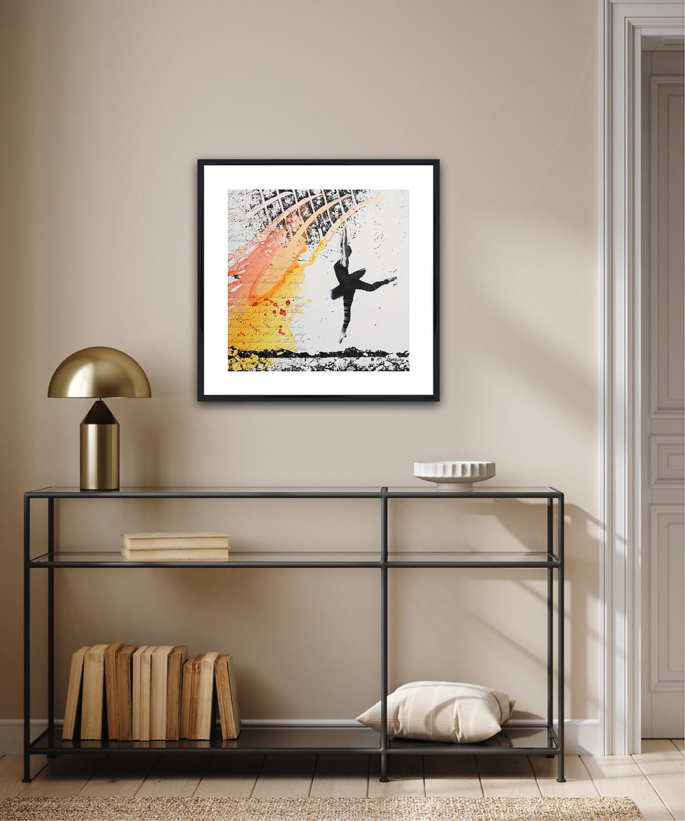 Fotokonst av Birthe Vembye "Dance the Trails - #8” 50x50cm_b