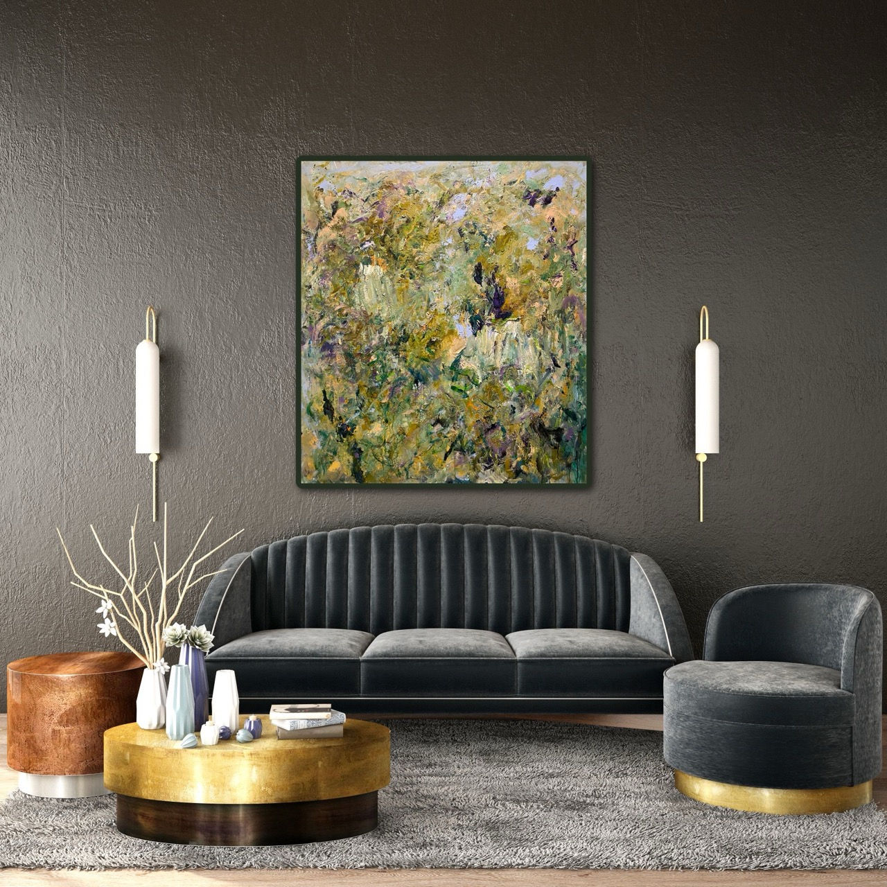 Originalmålning av Lloyd Tabing ”Home" 140x130cm_a