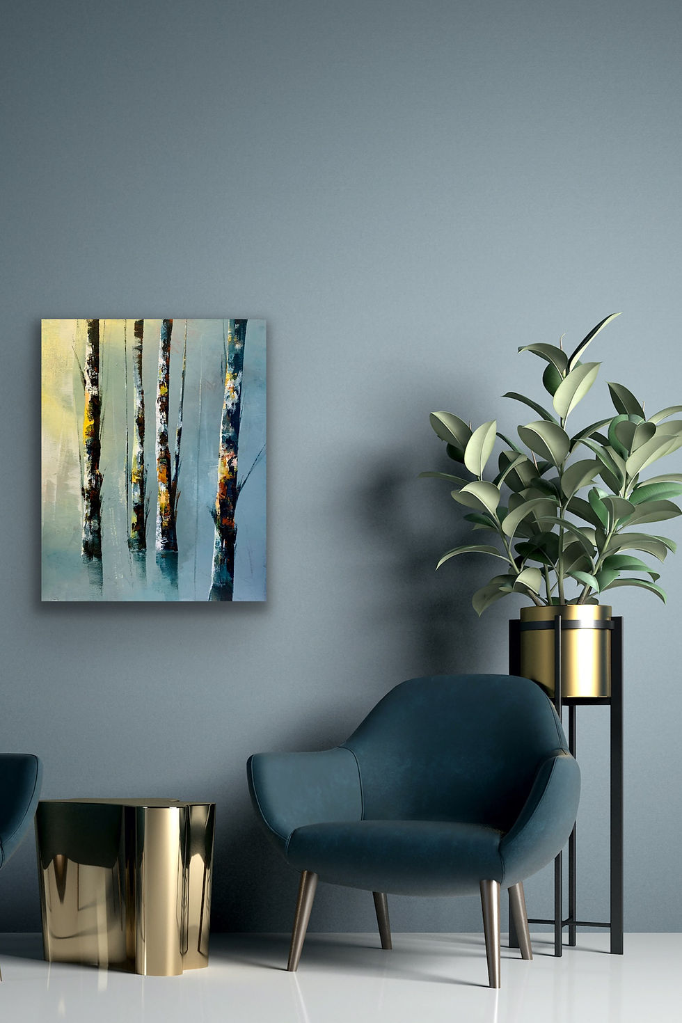 Originalmålning av Jonas Lundh ”Växer tillsammans" 61x50cm på Kabusa_b