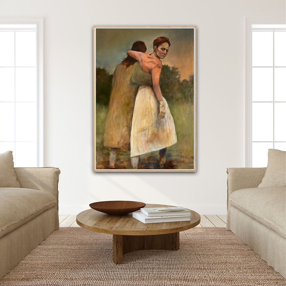 Originalmålning av Mimmi Kandler "Din Soldat" 140x100cm på Kabusa_b