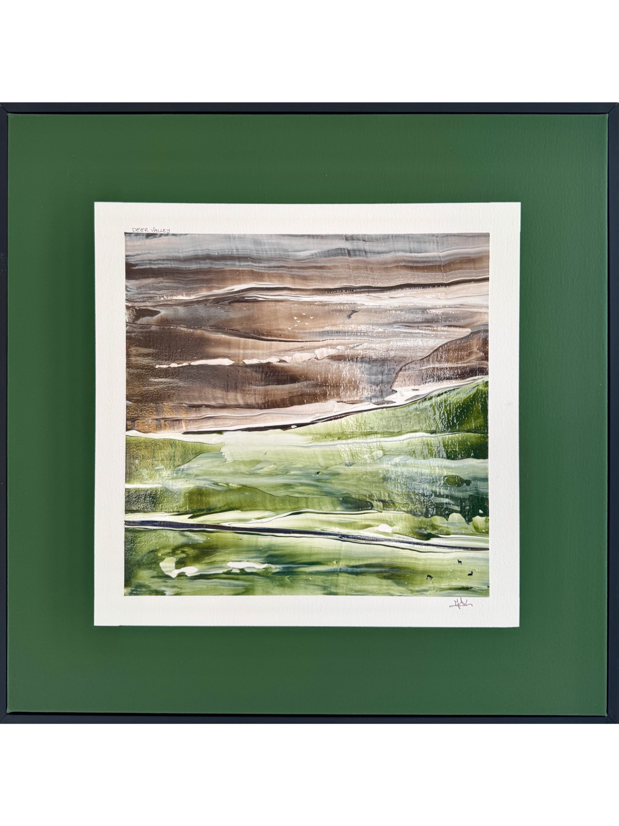 Originalmålning av Jonas Sörensson "Deer Valley" 51x51cm
