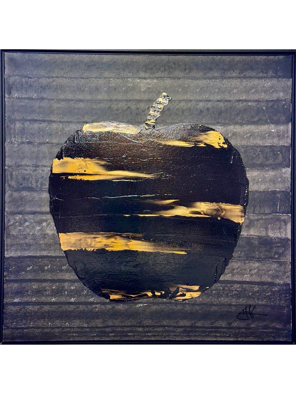 Originalmålning av Jonas Sörensson "Black Magic" 122x122cm