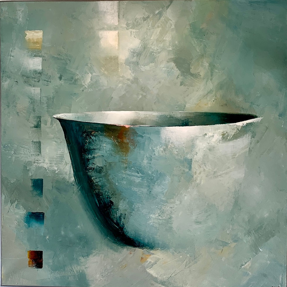 Originalmålning av Jonas Lundh ”Bowl of Dreams” 80x80cm på Kabusa_a