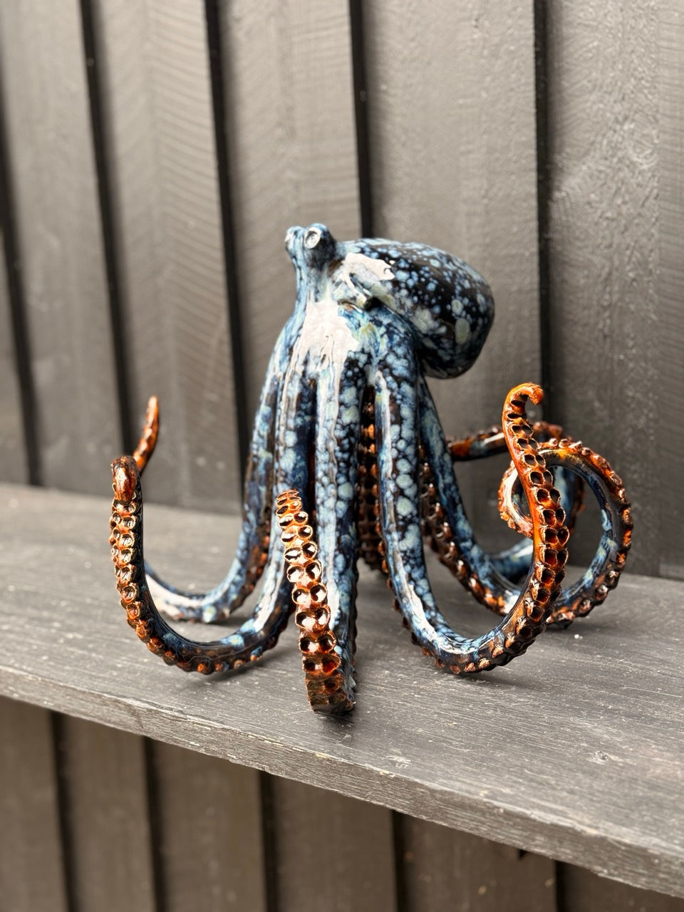 Skulptur av Mia Alajasko ”Blå Natt - 2326” H28cm_b