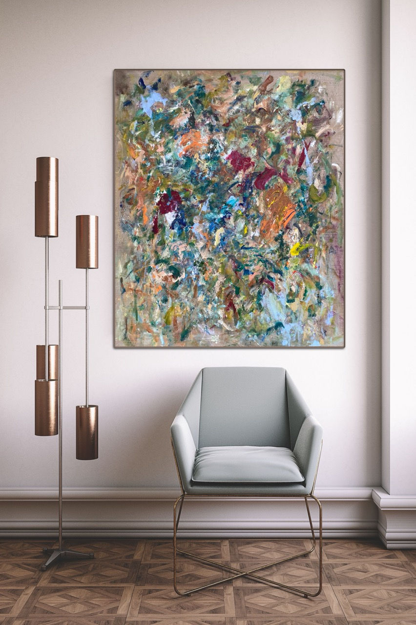 Originalmålning av Lloyd Tabing ”The Weight of Emptiness_120x140cm_a