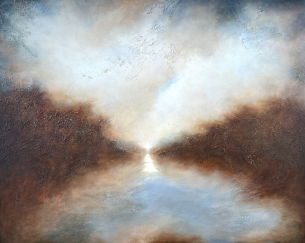 Konst av: Tone Van de Voort ”Misty I” 100x80cm_b