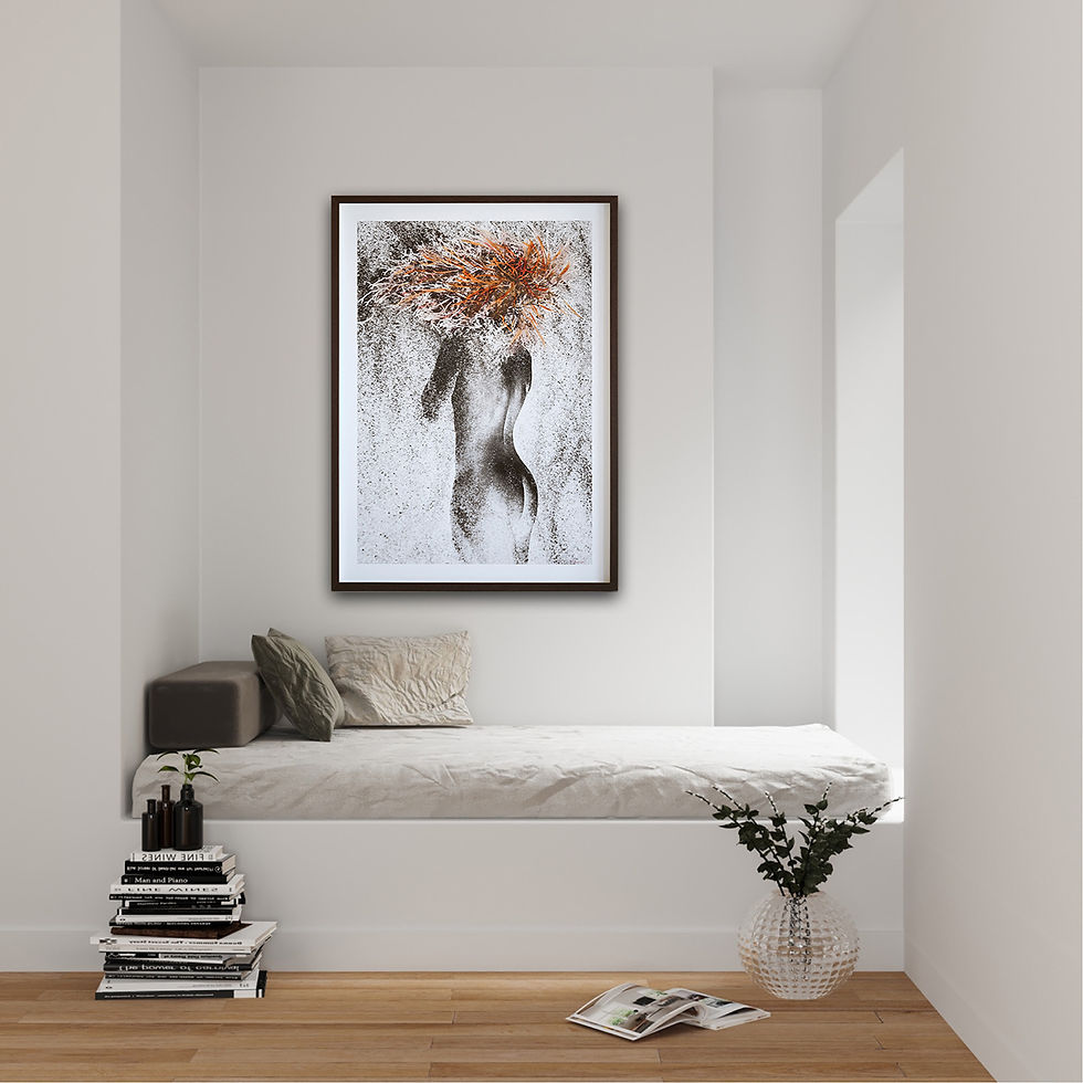 Fotokonst av: Birthe Vembye "Light in the Darkroom No.09” 100x70cm_b