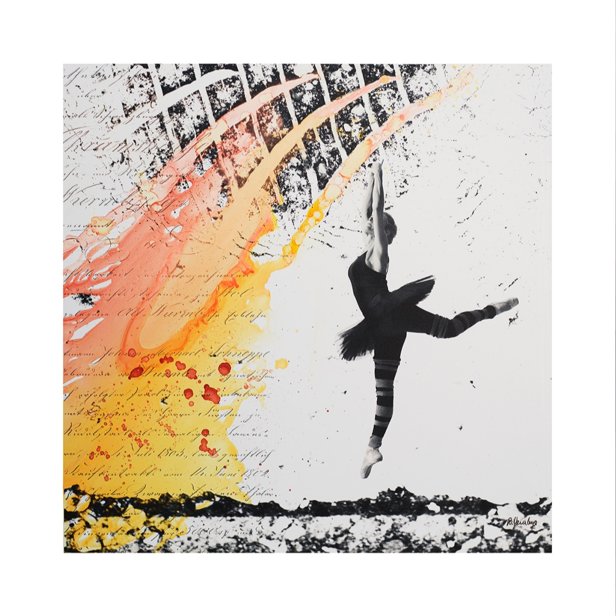 Fotokonst av Birthe Vembye "Dance the Trails - #8” 50x50cm_a