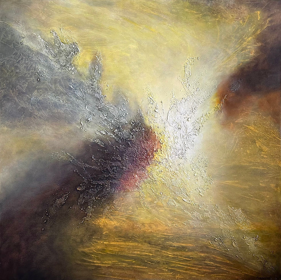 Konst av: Tone Van de Voort ”Vivid” 100x100cm