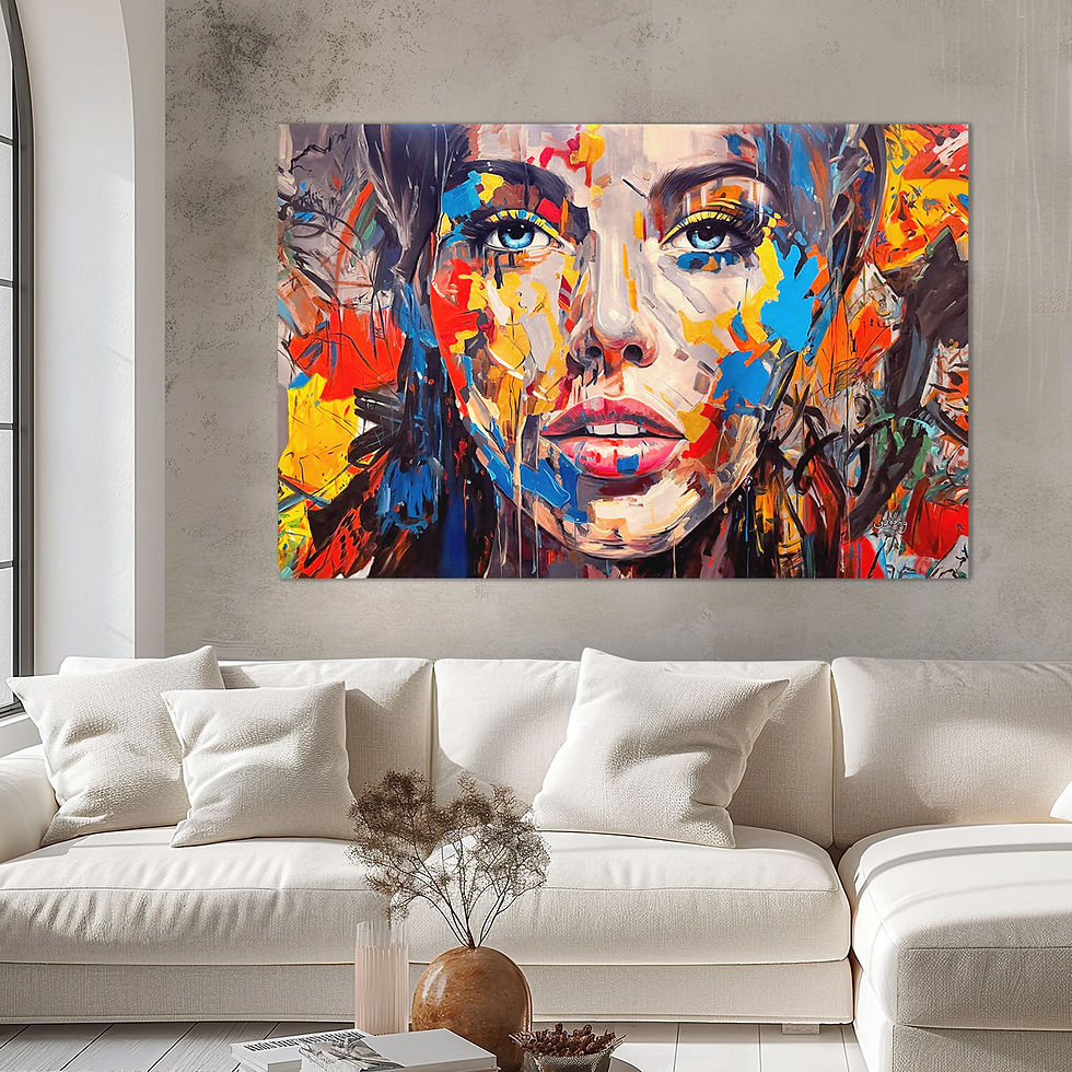 Konst av: Carsten Guldborg ”Amelia” 135x85cm på Kabusa Art Gallery