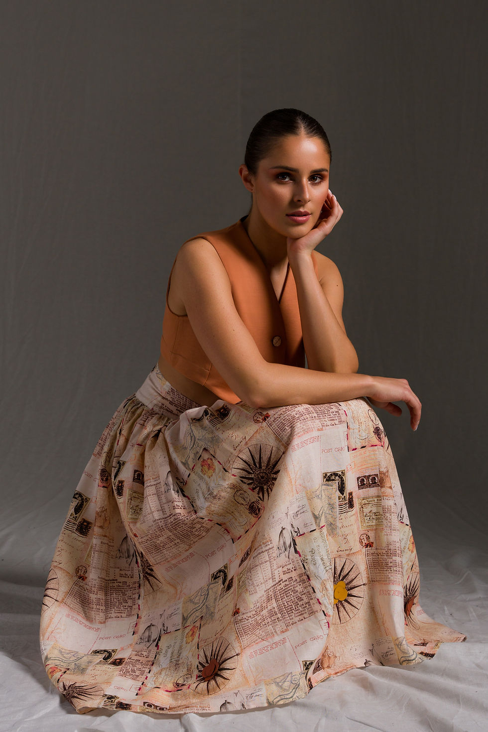 Miniatura: Saia midi rodada