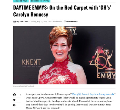 #daytimeEmmy #hosting #CarolynHennesy dr