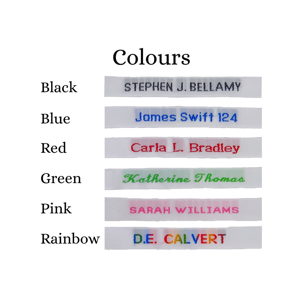 Thumbnail: Standard Woven Nametapes (8mm) (72 in a pack)