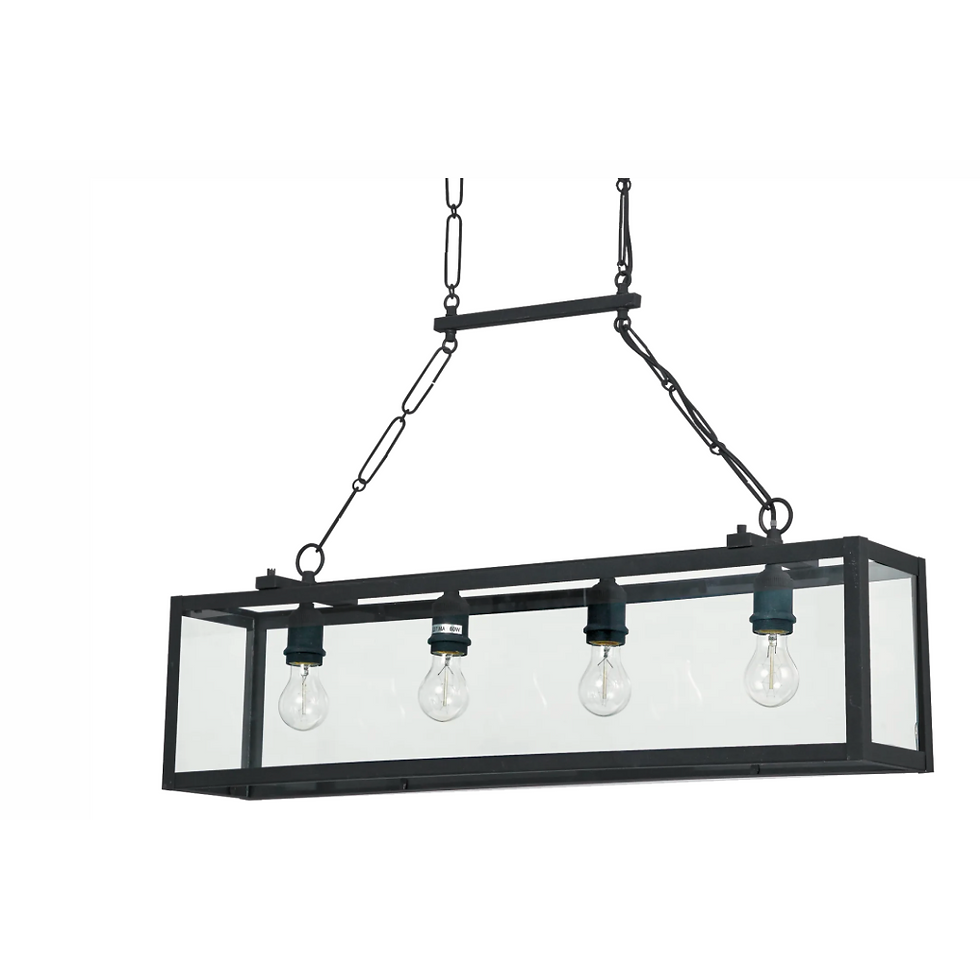 Miniaturbild: Moderne Pendelleuchte mit sichtbaren Leuchtmitteln