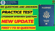 U.S. #citizenship  #test  #questions  and Answers 100 questions part 1 (10 questions)