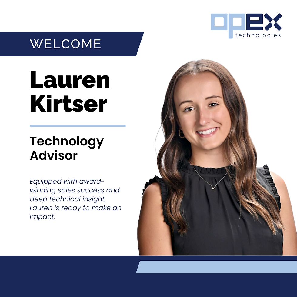 Opex Technologies Welcomes Lauren Kirtser as Our New Technology Advisor