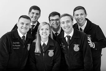 NC FFA state officers smiling