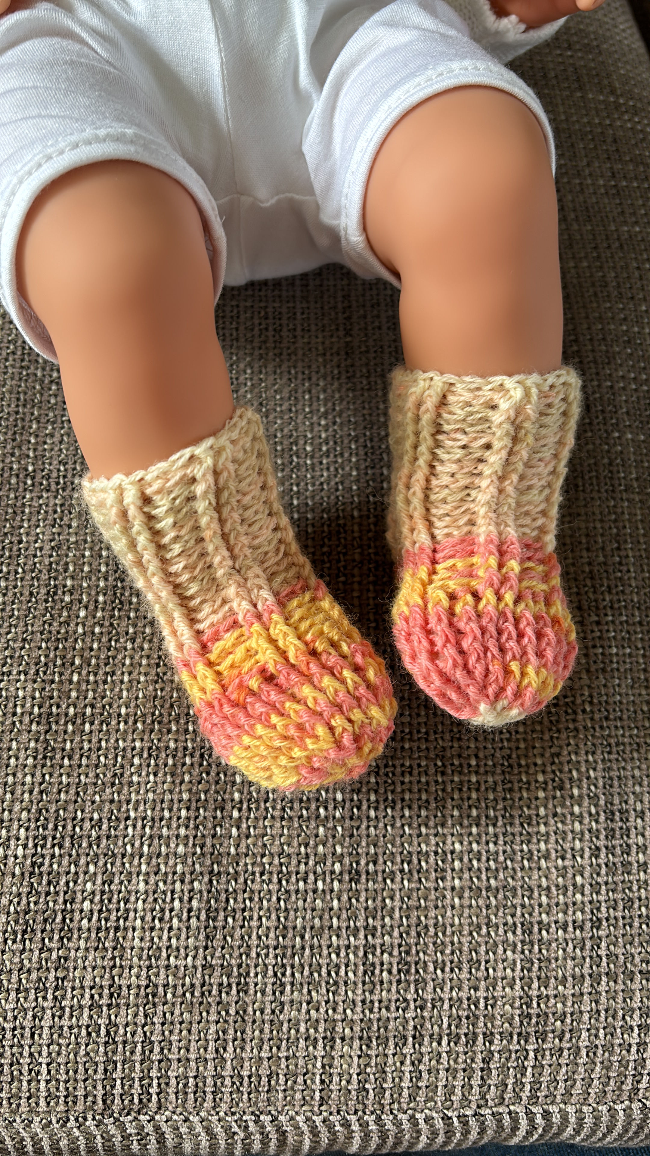 "Sweet coral" Baby sokjes