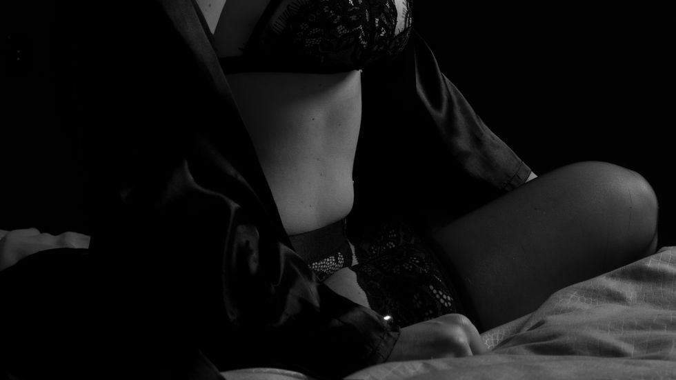 Boudoir lichaam zitten