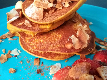 Pancakes de calabaza saludables