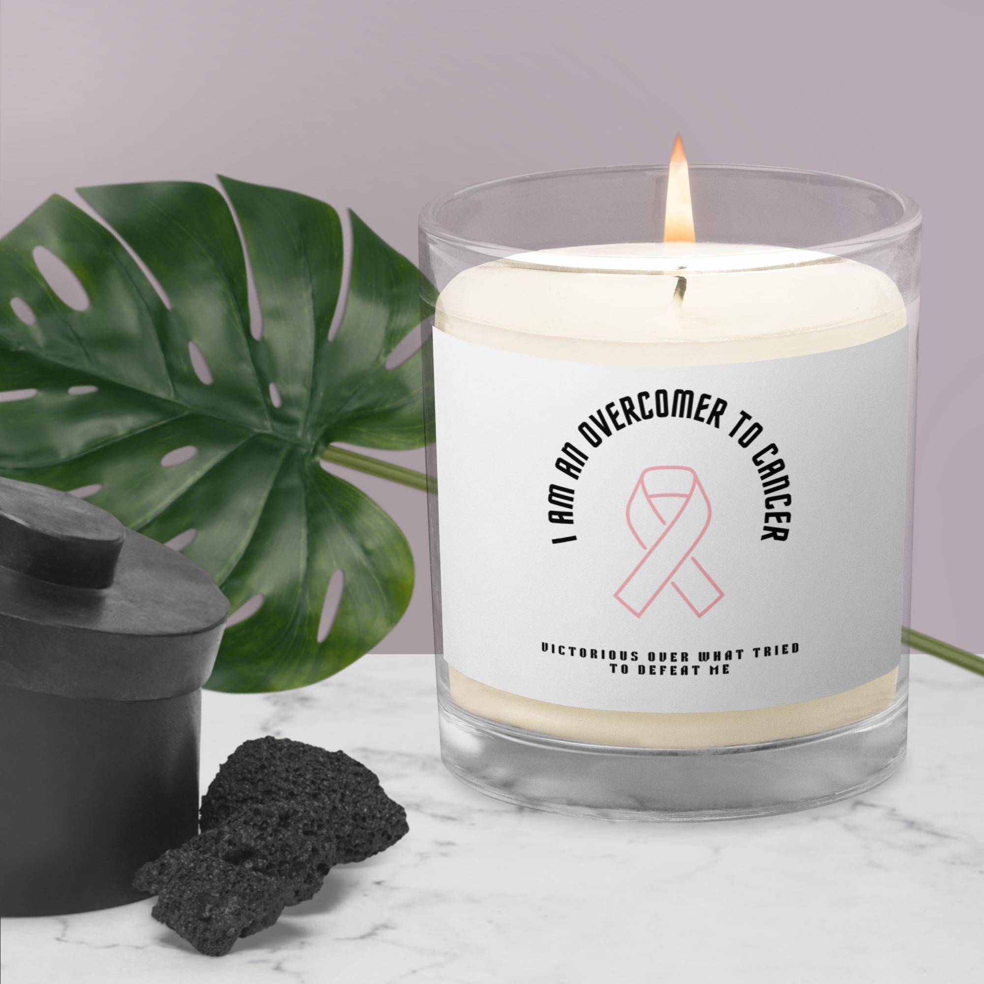 Breast Cancer Awareness Glass Jar Soy Wax Candle