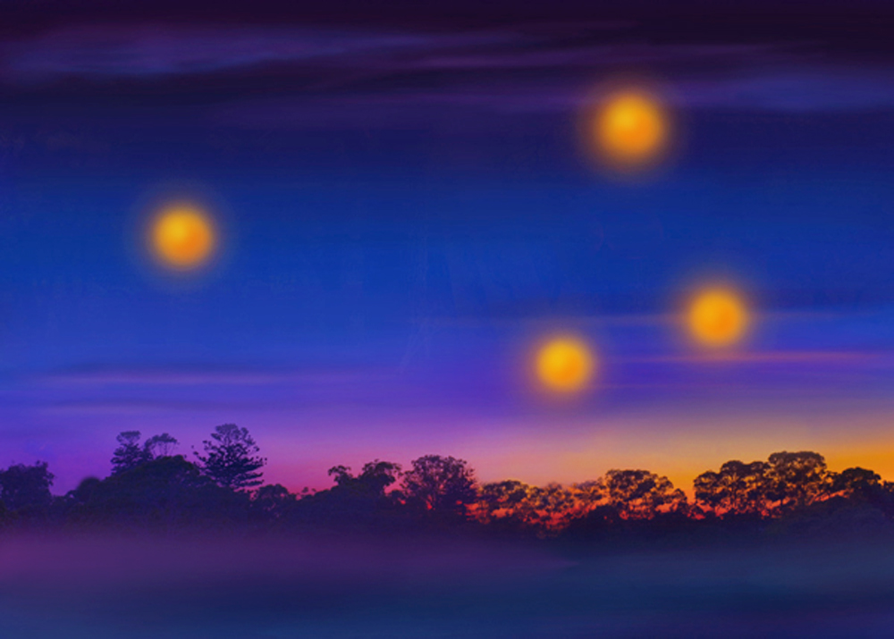 flying balls of light