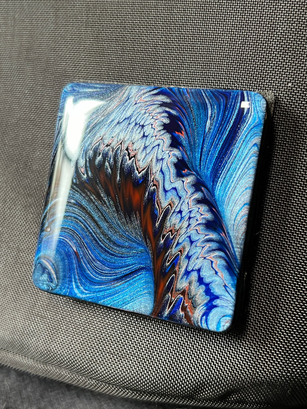 Thumbnail: Undersea Vortex - Velcro Patch (Material: Wood / Rounded Corners)
