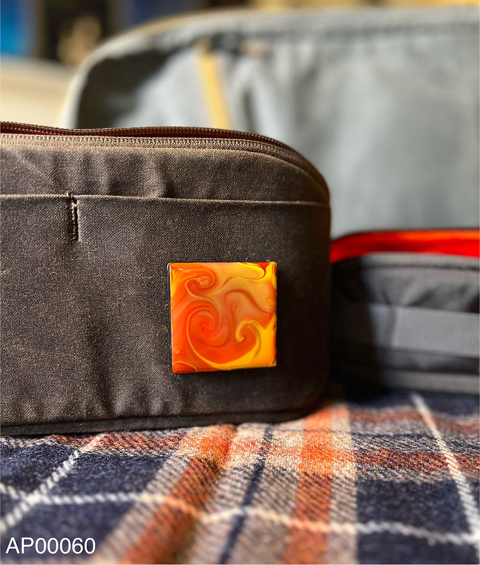 Thumbnail: Sun Storm - Velcro Patch (Material: Plexiglass / Squared Corners)