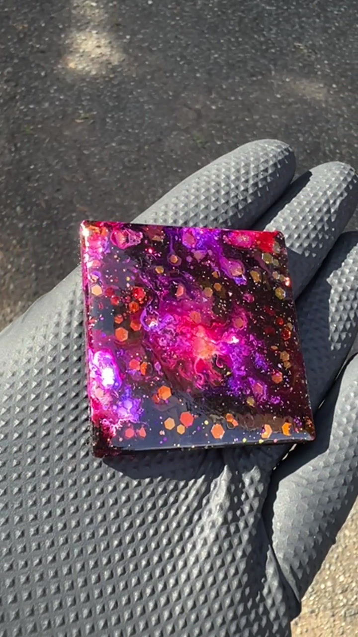 Thumbnail: Jewel Cluster - Velcro Patch (Material: Plexi /Squared Corners)