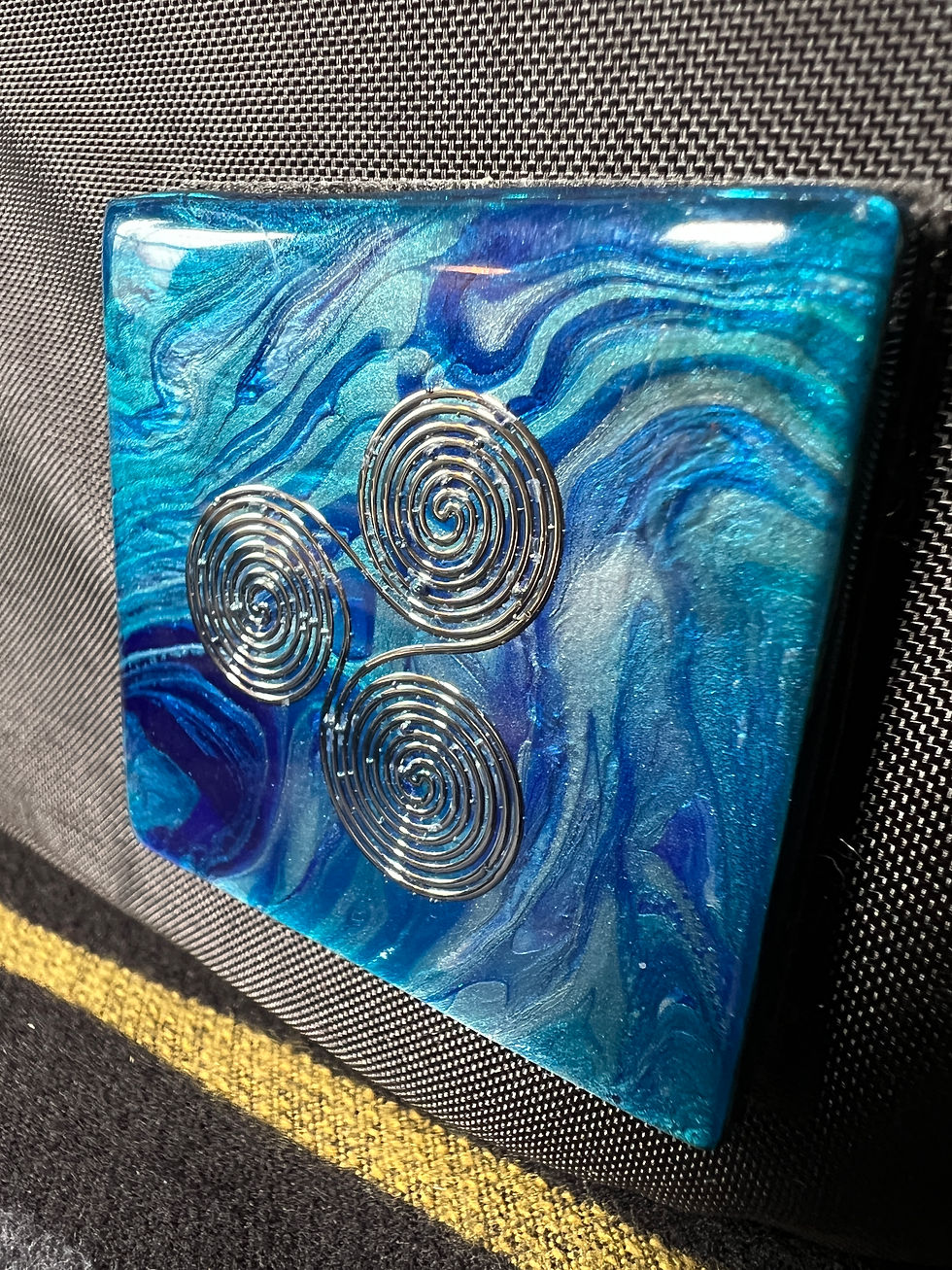 Thumbnail: Triskelion Seas - Velcro Patch (Material: Plexiglass / Squared Corners)