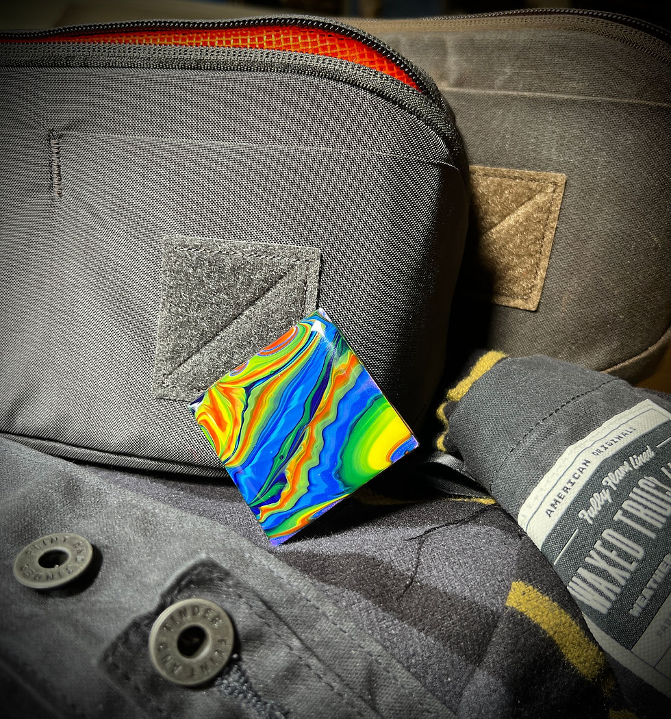 Thumbnail: Flow State - Velcro Patch (Material: Plexiglass / Squared Corners)