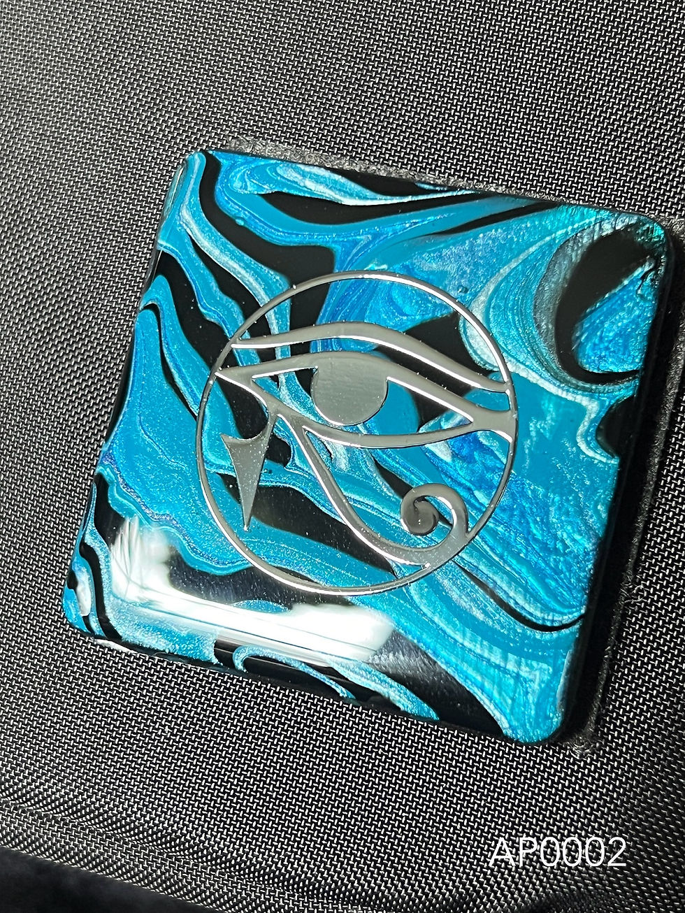 Thumbnail: Ascension Seas - Velcro Patch (Material: Wood / Rounded Corners)
