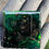 Thumbnail: Emerald Stardust 1 - Velcro Patch (Material: Plexi / Squared Corners)