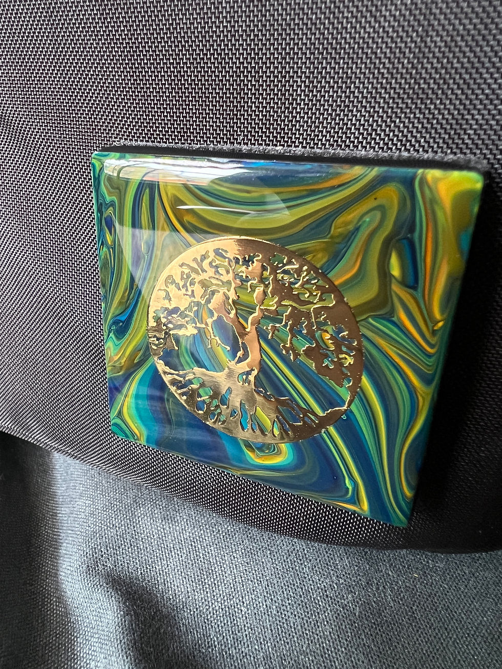 Thumbnail: Tree of Life, New Earth - Velcro Patch (Material: Plexiglass / Squared Corners)