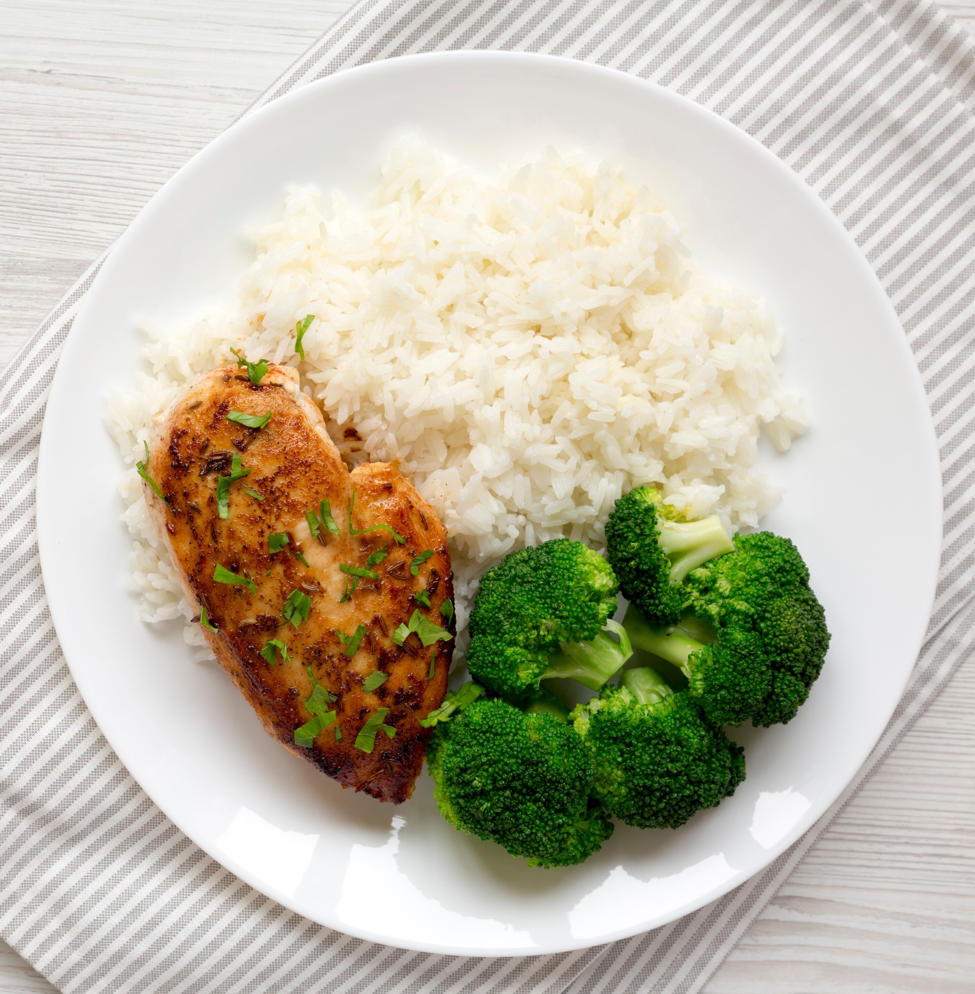 Arranged Food and Objects