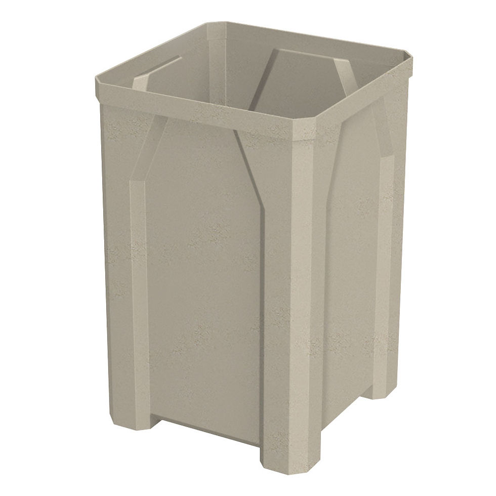 Thumbnail: 32 Gallon Square Classic Receptacle
