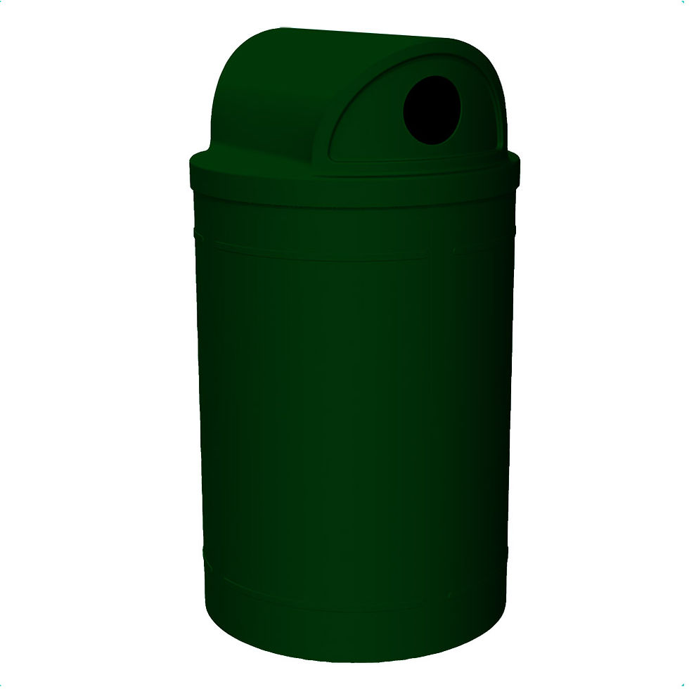 Thumbnail: 55 Gallon Classic Round | 2-Way with 5" inch holes Top - Assembly