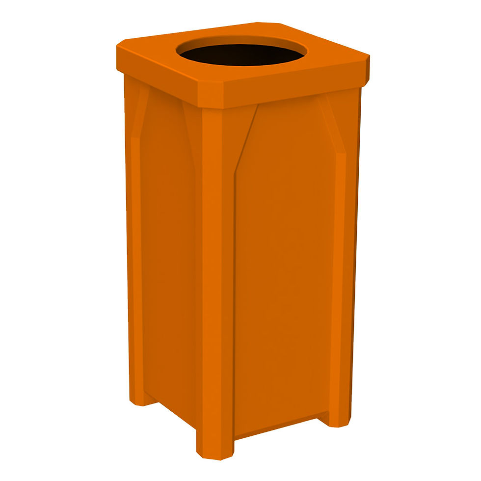 Thumbnail: 22 Gallon Classic Square | 11.5" Recycle Lid Assembly