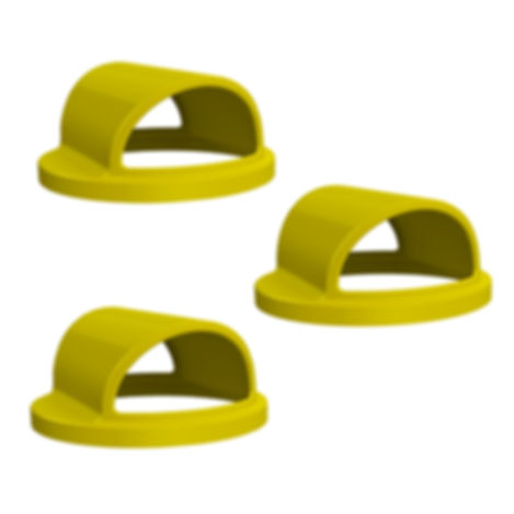3-PACK - 2-Way Open Lid (fits 42 & 55 gallon round)