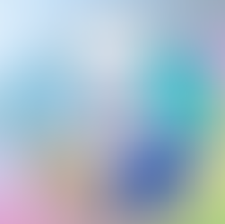 Abstract figures in white, teal, blue, and gold surround a central shield emblem. Binary code and colorful gradient background.