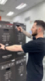 Man stacking product boxes