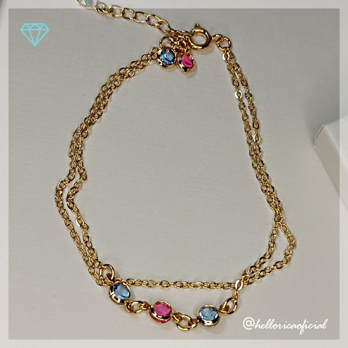 Pulseira Corrente Dupla Karina