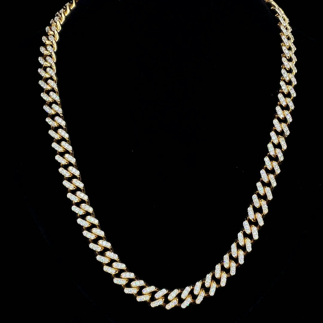 21 carat 20 inch Cuban Link Necklace