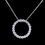 Thumbnail: 2 carat Round Hoop Diamond Pendant and Chain