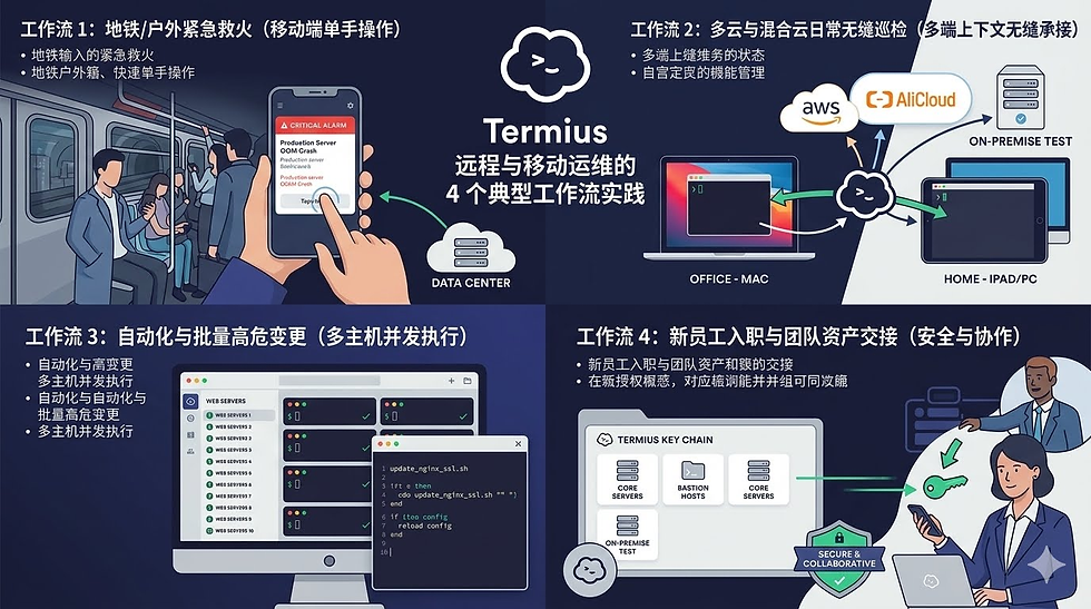 Termius远程与移动运维的典型工作流实践